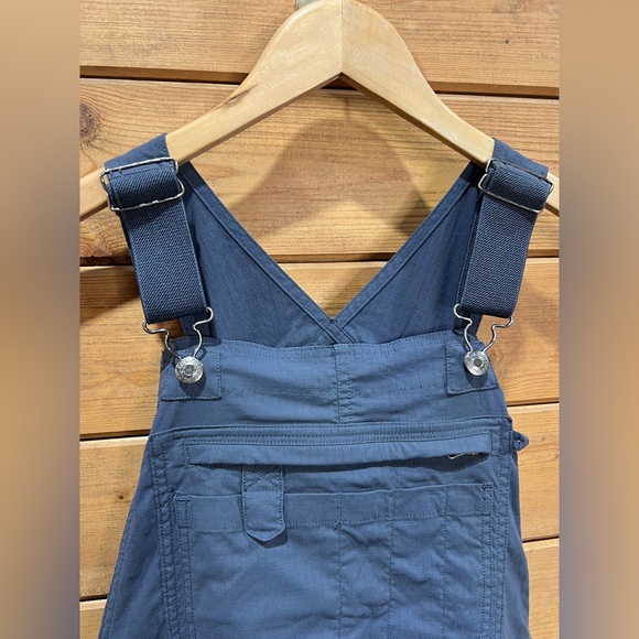 Duluth Trading Company DuluthFlex Fire Hose Bib Overalls Blue Small - Picture 4 of 8